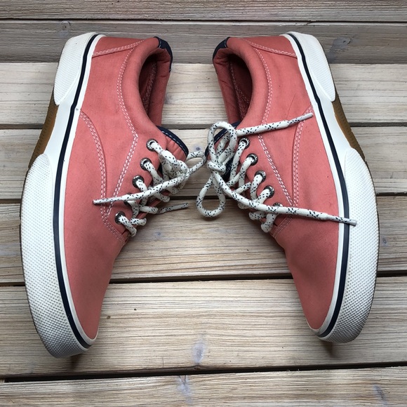 Men’s 9 SPERRY HALYARD CVO Nautical Washed Red Deck Sneakers STS19131 - Picture 4 of 10